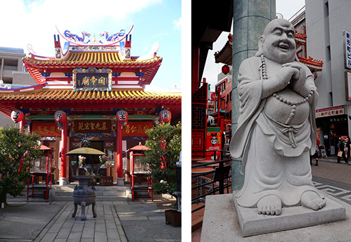 神戸元町の「関帝廟」と南京町の布袋様